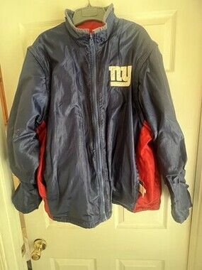 New York Giants Mens XL Full Zip Hooded Jacket • G - lll Apparel